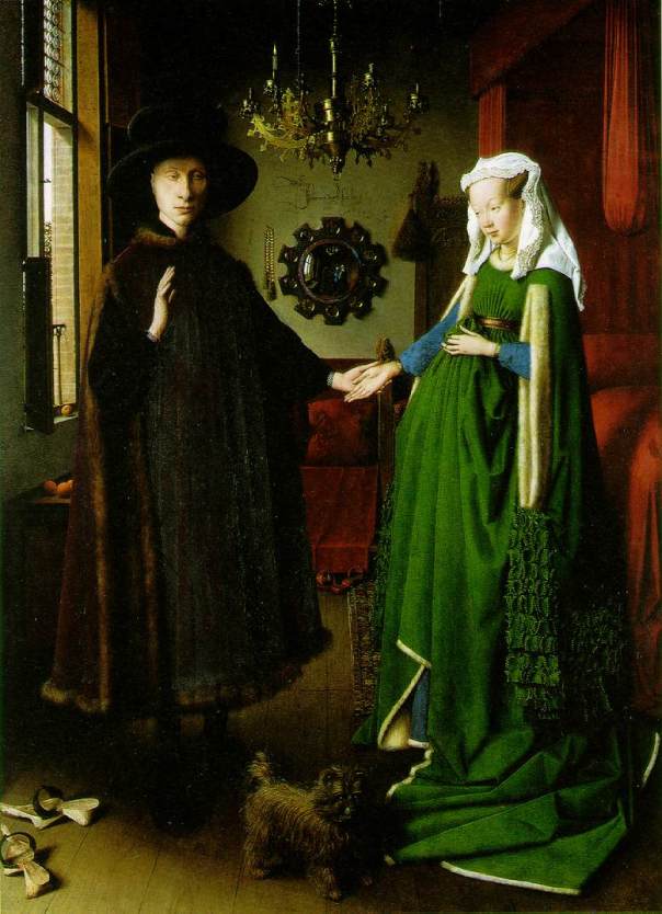 Casal Arnolfini  (The Arnolfini Marriage),  de Jan Van Eyck - National Gallery London.